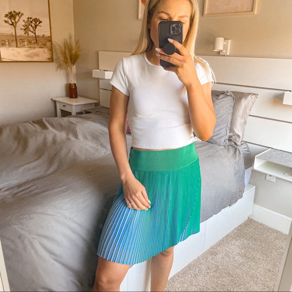NWT Stella McCartney Blue and Green Mini Skort - Picture 3 of 9